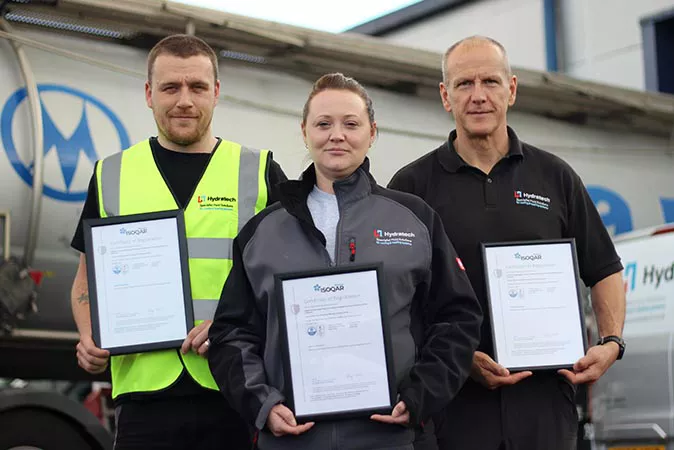 Hydratech continue to set the standard with further ISO accreditations